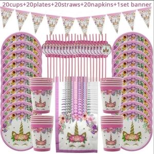 Unicorn disposable Party Decoration supplies